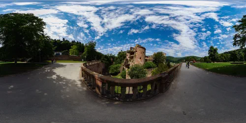 View of the Heidelberg’s castle broken tower.